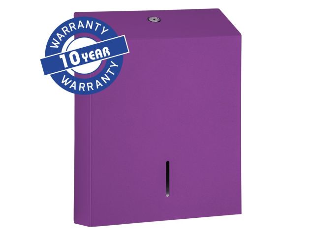 MERIDA STELLA VIOLET LINE SLIM MAXI folded paper towel dispenser, violet